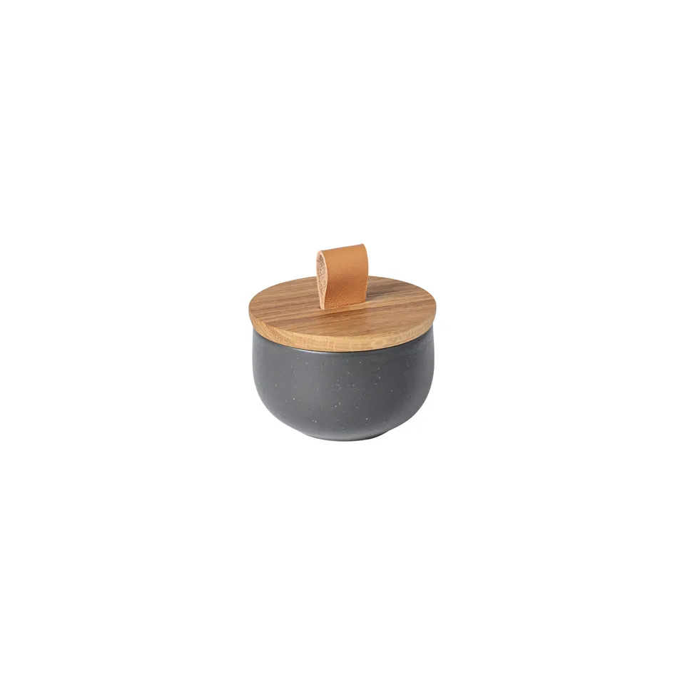 costa-nova-pacifica-salzstreuer-seed-grau-mit-holzdeckel image 1