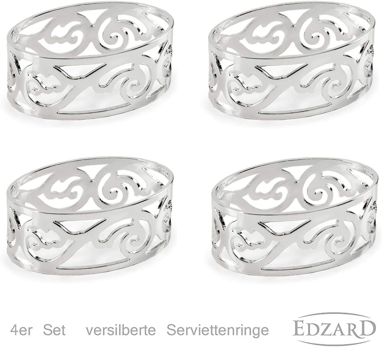 edzard-madrid-vita-serviettenring-4er-set-versilbert-5-cm image 3