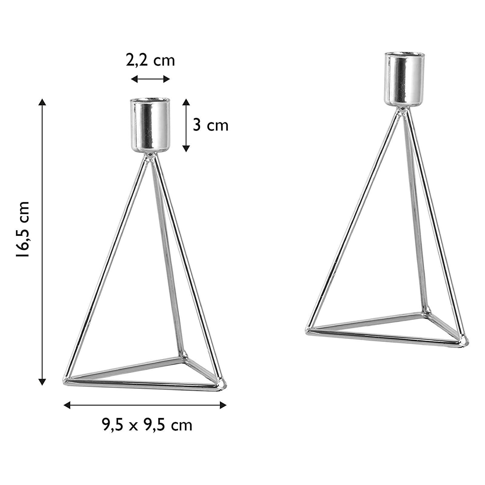 echtwerk-modern-small-kerzenhalter-2-tlg-metall-geometrisch image 3
