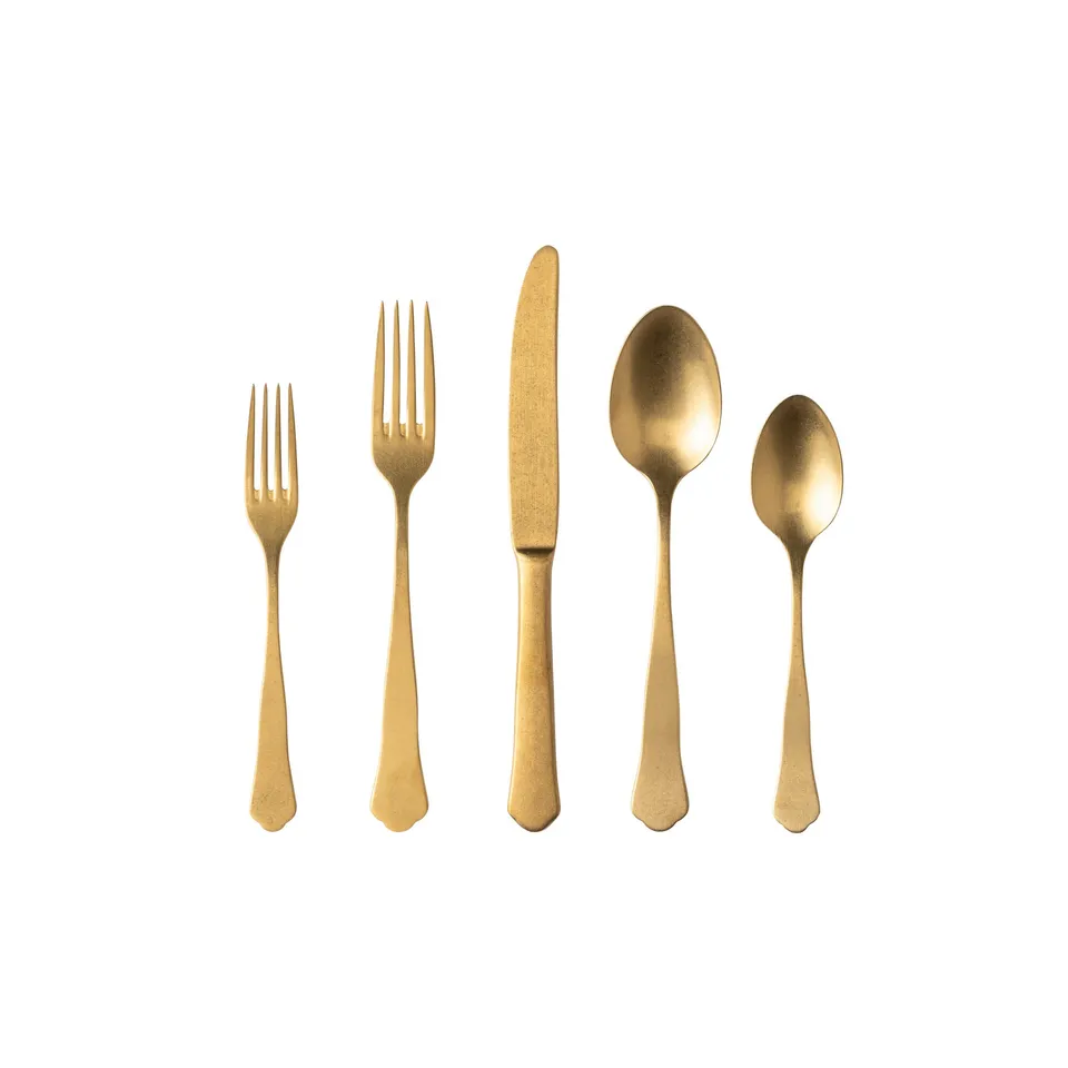 costa-nova-prado-5-teiliges-besteckset-vintage-gold-edelstahl image 1