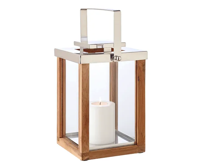 edzard-miami-laterne-35-cm-teakholz-mit-henkel image 1