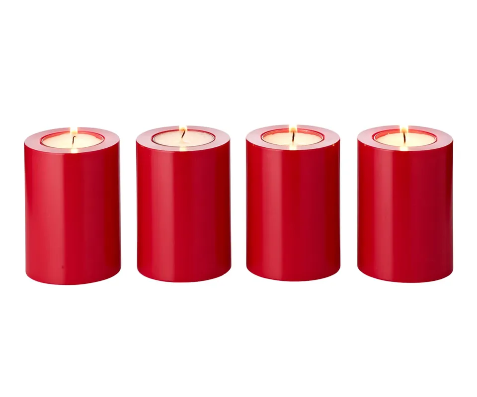 edzard-cornelius-teelichthalter-4er-set-rot-8-cm-dauerkerze image 1
