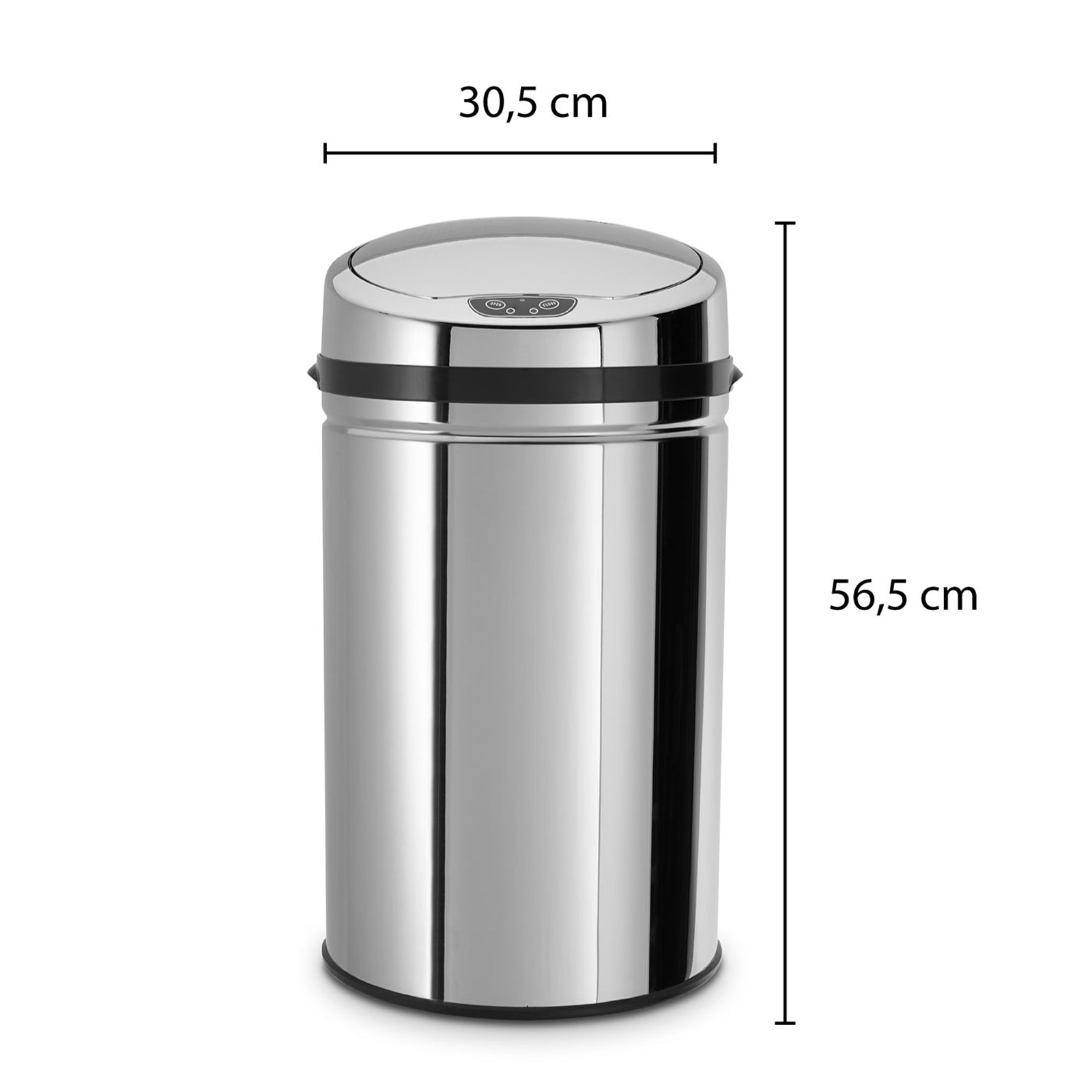 echtwerk-abfalleimer-30l-sensor-edelstahl-silber image 4
