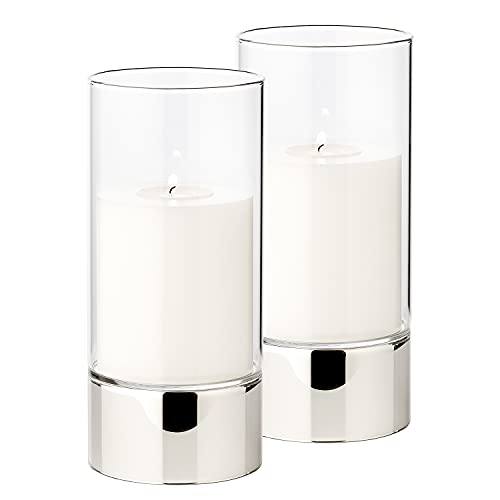 edzard-granada-windlicht-glas-2er-set-20-cm-silberoptik image 8