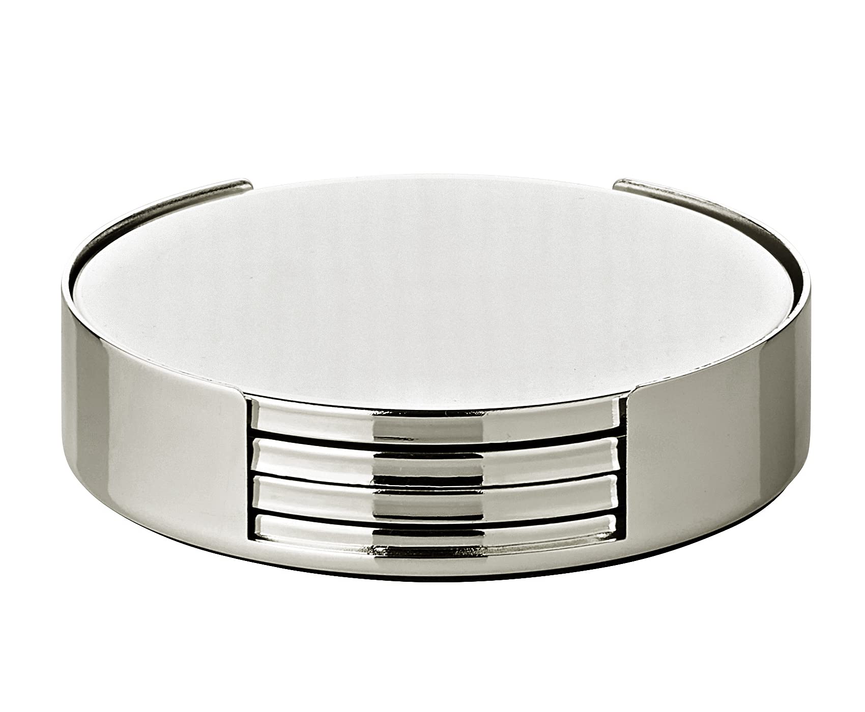 edzard-due-flaschenuntersetzer-4er-set-versilbert-mit-halter image 1