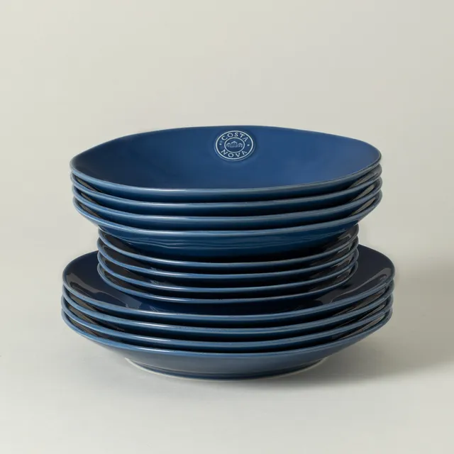 costa-nova-nova-12-teiliges-geschirrset-denimblau-gl-nzend image 1