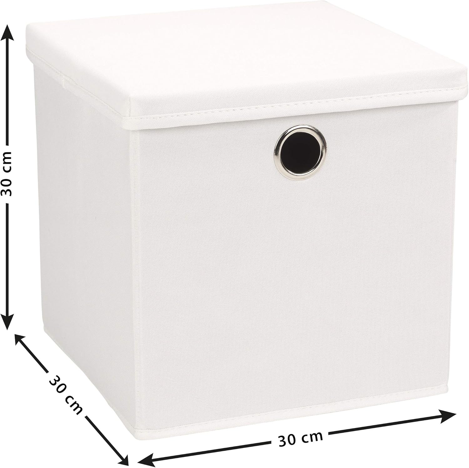 echtwerk-aufbewahrung-aufbewahrungsbox-mit-deckel-wei-faltbar-20-kg image 3