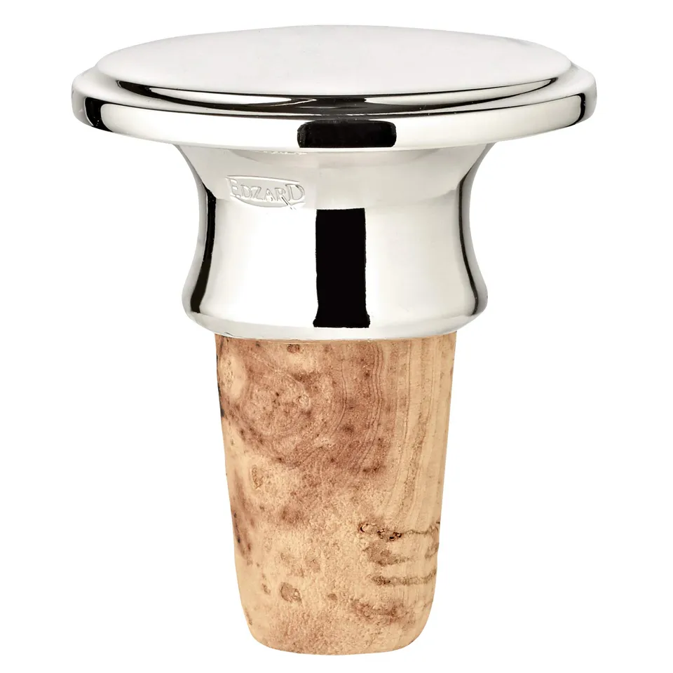 edzard-faden-flaschenkorken-6-cm-versilbert-wein-sekt image 1