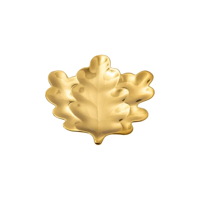 costa-nova-botanica-blattteller-gold-eichenblatt image 1