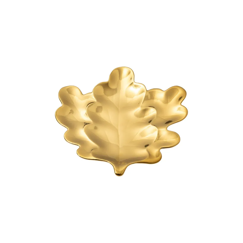 costa-nova-botanica-blattteller-gold-eichenblatt image 1
