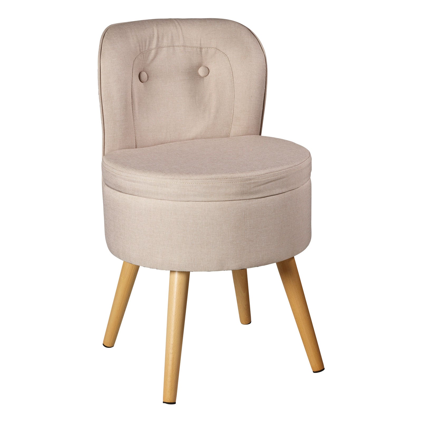 echtwerk-vince-sessel-creme-polstersessel-mit-stauraum-schaumstoff image 1