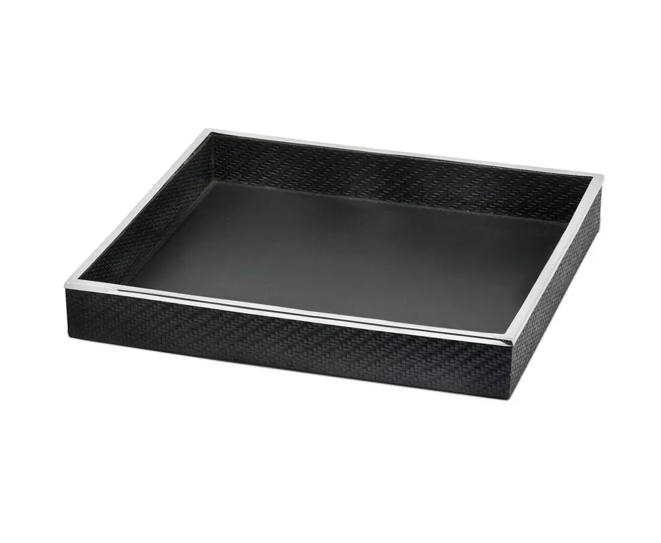 edzard-jackson-tablett-38x38-schwarz-kunstleder image 1