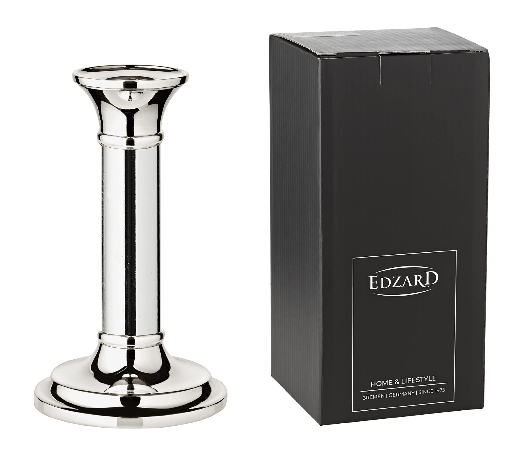 edzard-fiona-kerzenleuchter-15-cm-versilbert-stabkerzen image 2