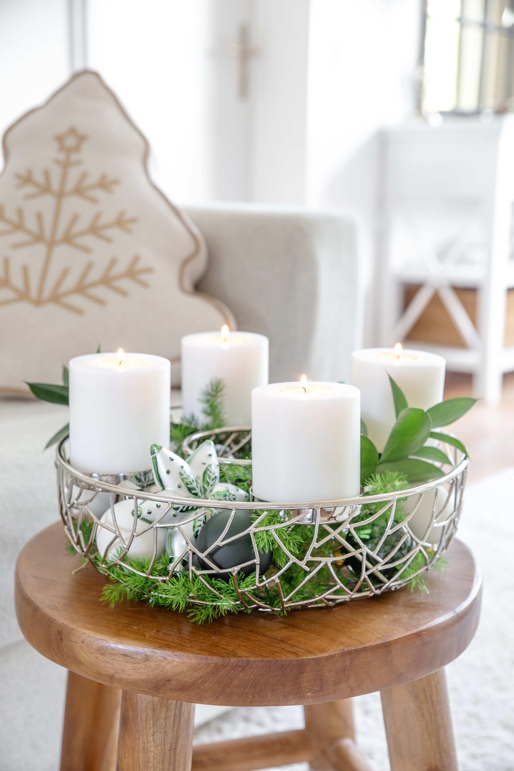 edzard-milano-adventskranz-34-cm-silber-ringf-rmig image 4