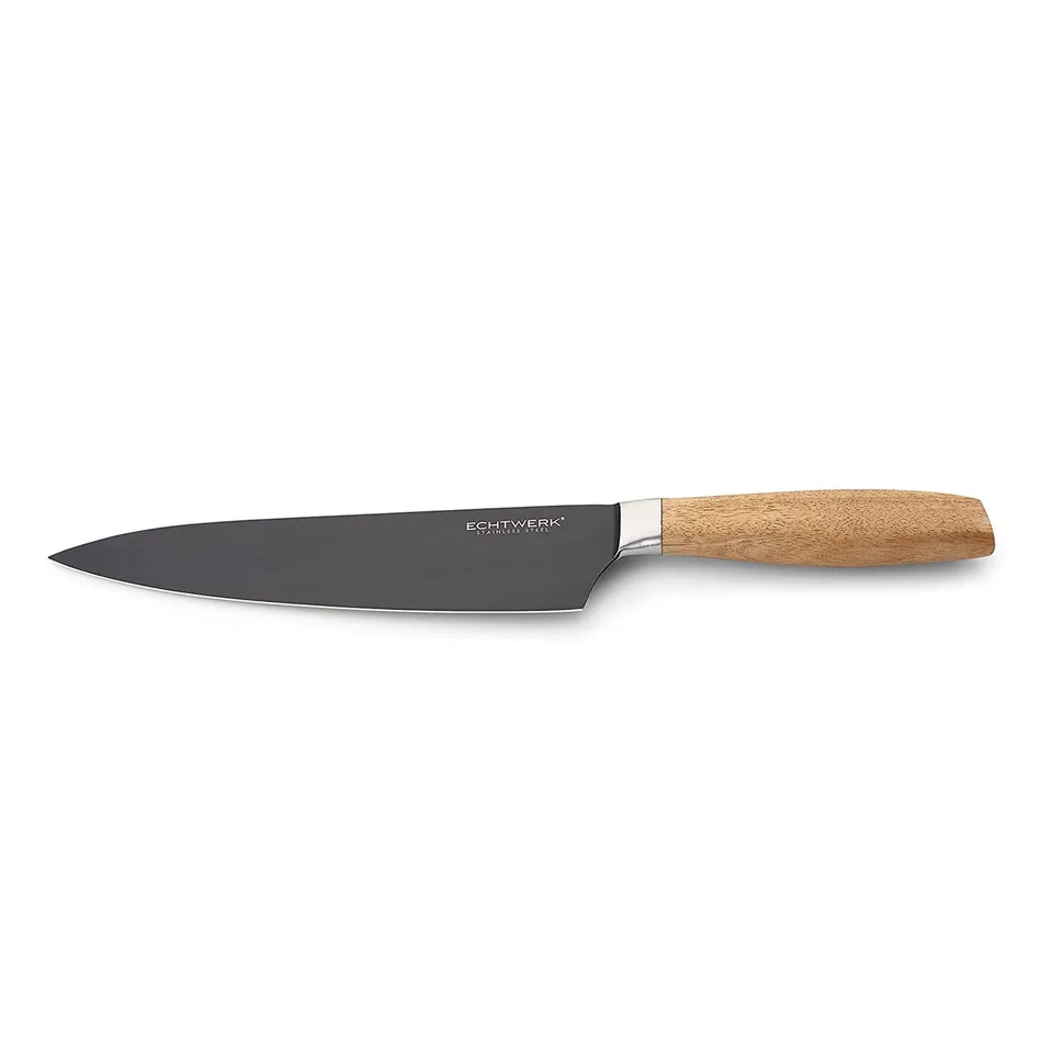echtwerk-classic-black-edition-kochmesser-20-cm-akazienholz-rostfrei image 1