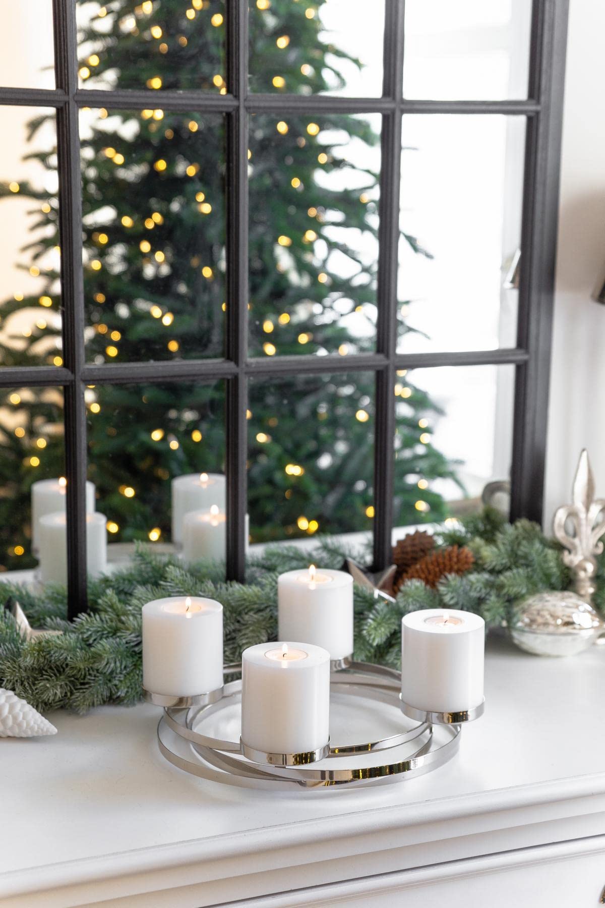 edzard-milano-adventskranz-annabel-34-cm-edelstahl image 5