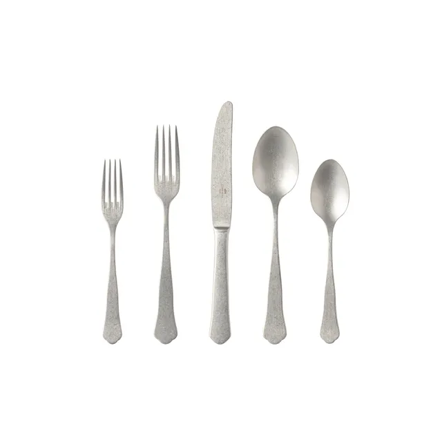 costa-nova-prado-besteckset-5tlg-edelstahl-vintage-silber image 1