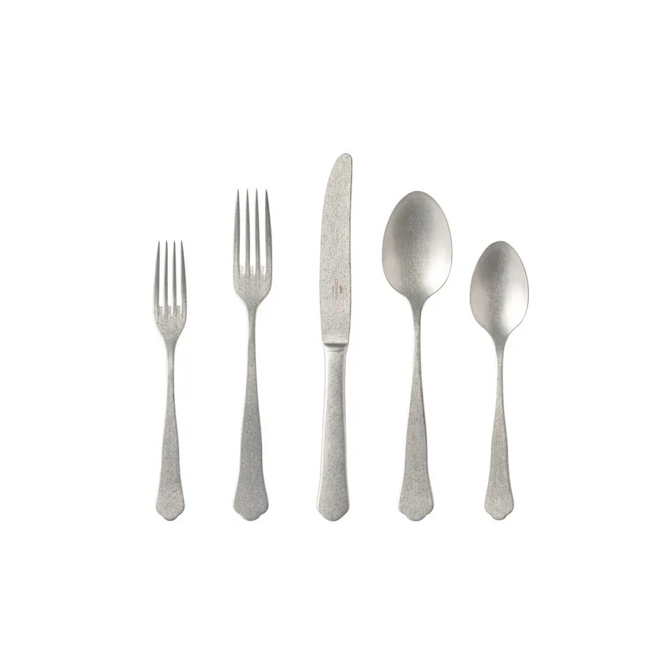 costa-nova-prado-besteckset-5tlg-edelstahl-vintage-silber image 1