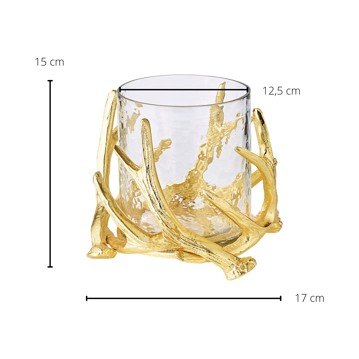 edzard-kingston-windlicht-gold-h-15-cm-geweih-offen image 4