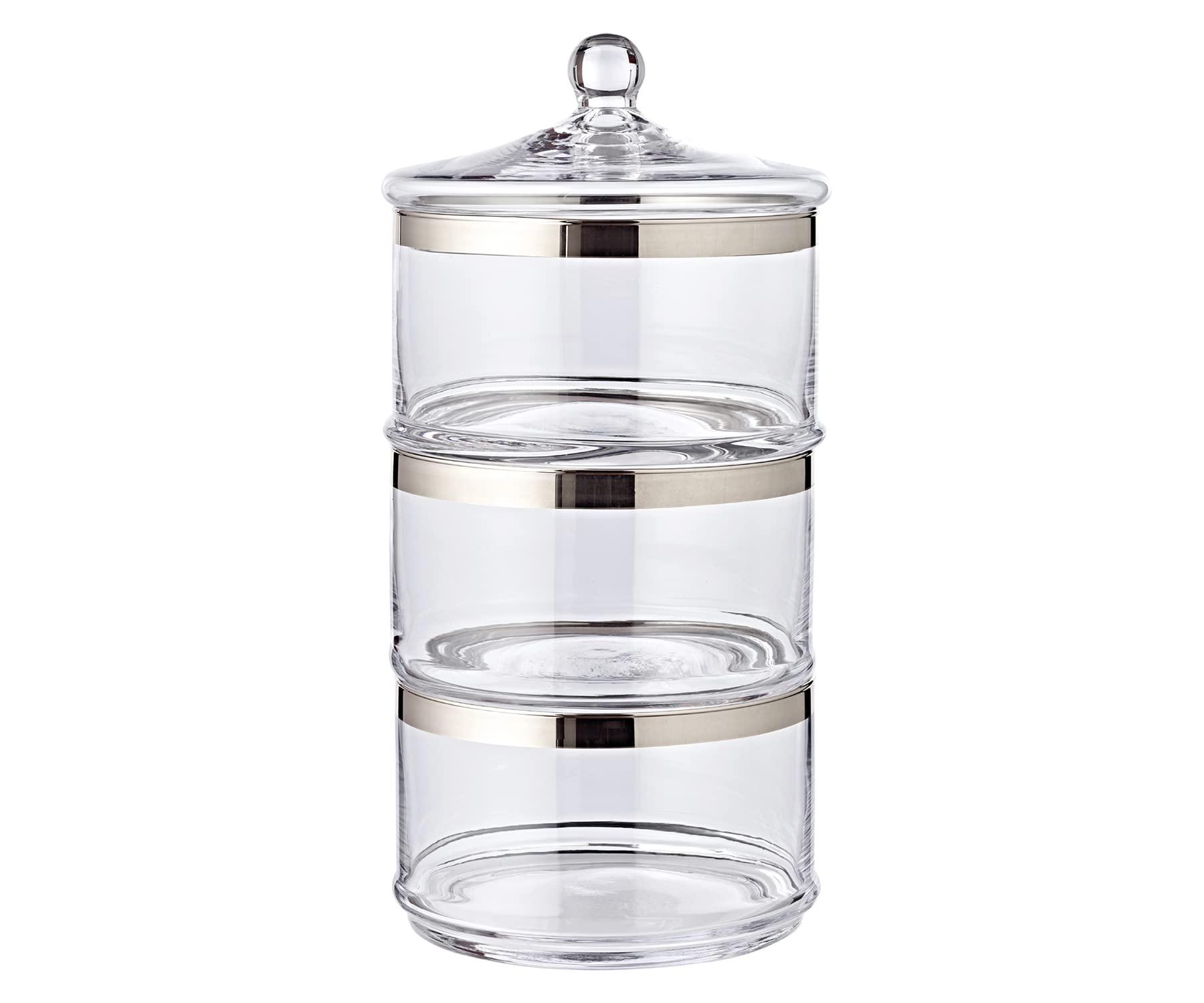 edzard-mista-glasdose-vigo-3-st-ckig-kristallglas-platin image 1