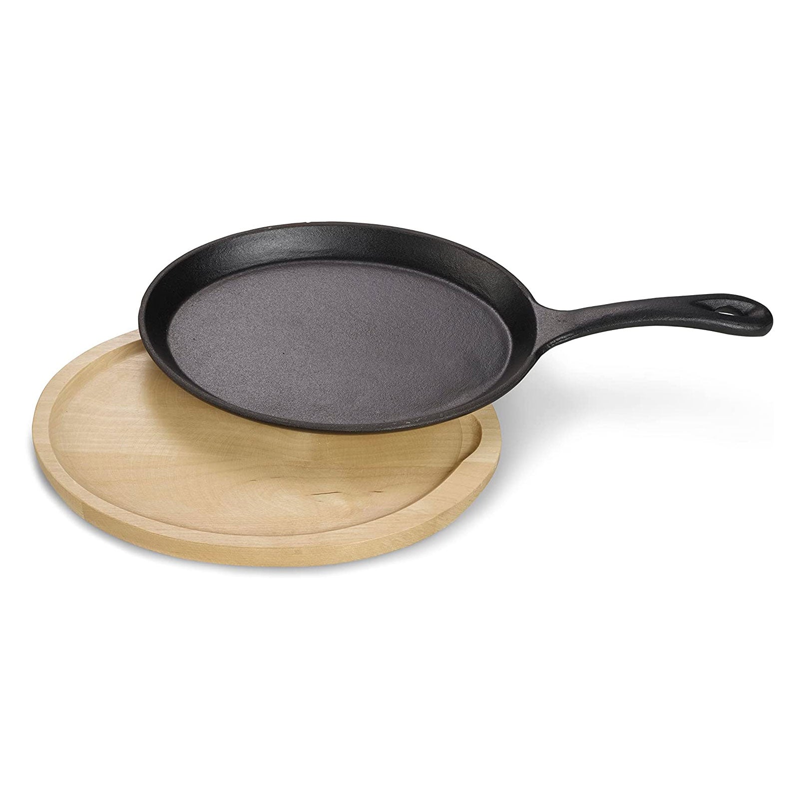 echtwerk-bbq-kochen-servierpfanne-gusseisen-18-5-cm-1-tlg-mit-brett image 4