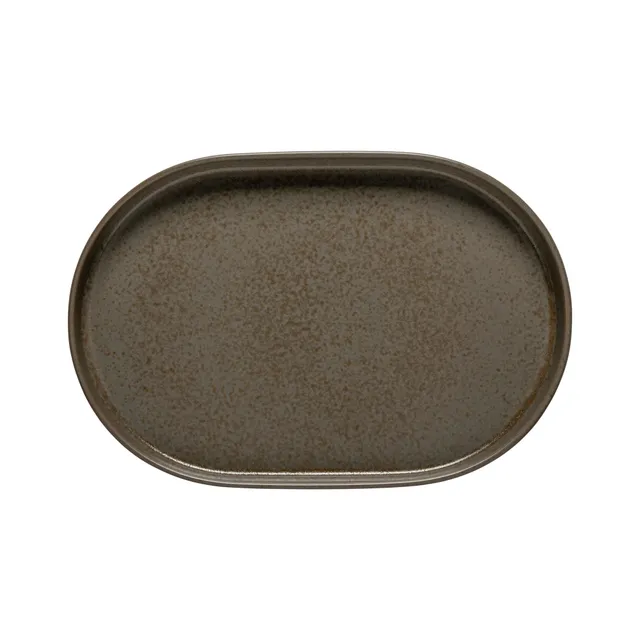 costa-nova-redonda-servierplatte-oval-oak-braun-matt image 1