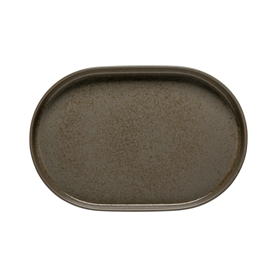 costa-nova-redonda-servierplatte-oval-oak-braun-matt image 1