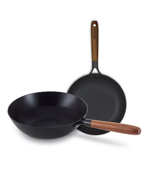 beka-mandala-pfannenset-2-tlg-wok-28-24-cm-antihaft image 1