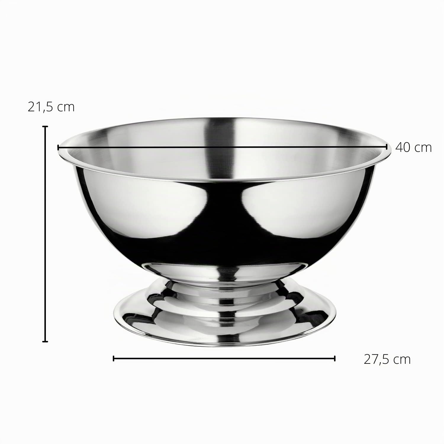 edzard-cara-champagnerschale-edelstahl-40-cm-hochglanz image 2