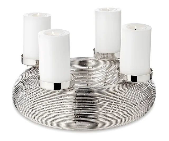 edzard-milano-verona-adventskranz-30-cm-edelstahl image 1