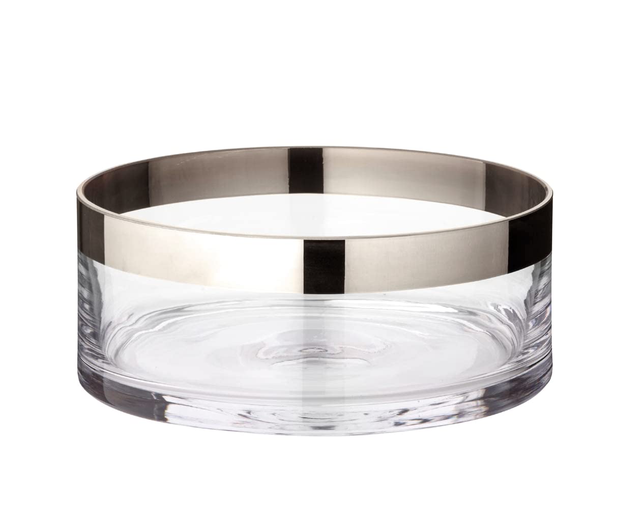 edzard-grit-schale-kristallglas-20-cm-platinrand image 1