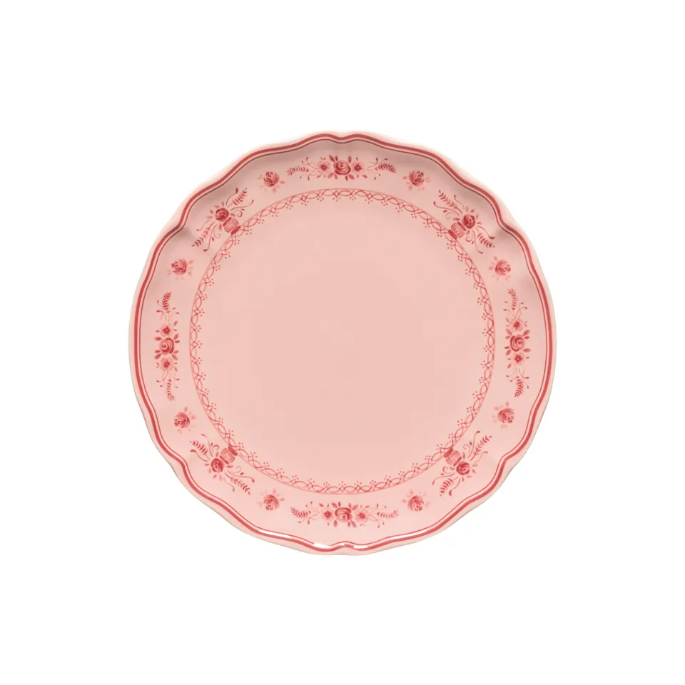 costa-nova-vila-speiseteller-rosa-rot-steingut-essteller image 1