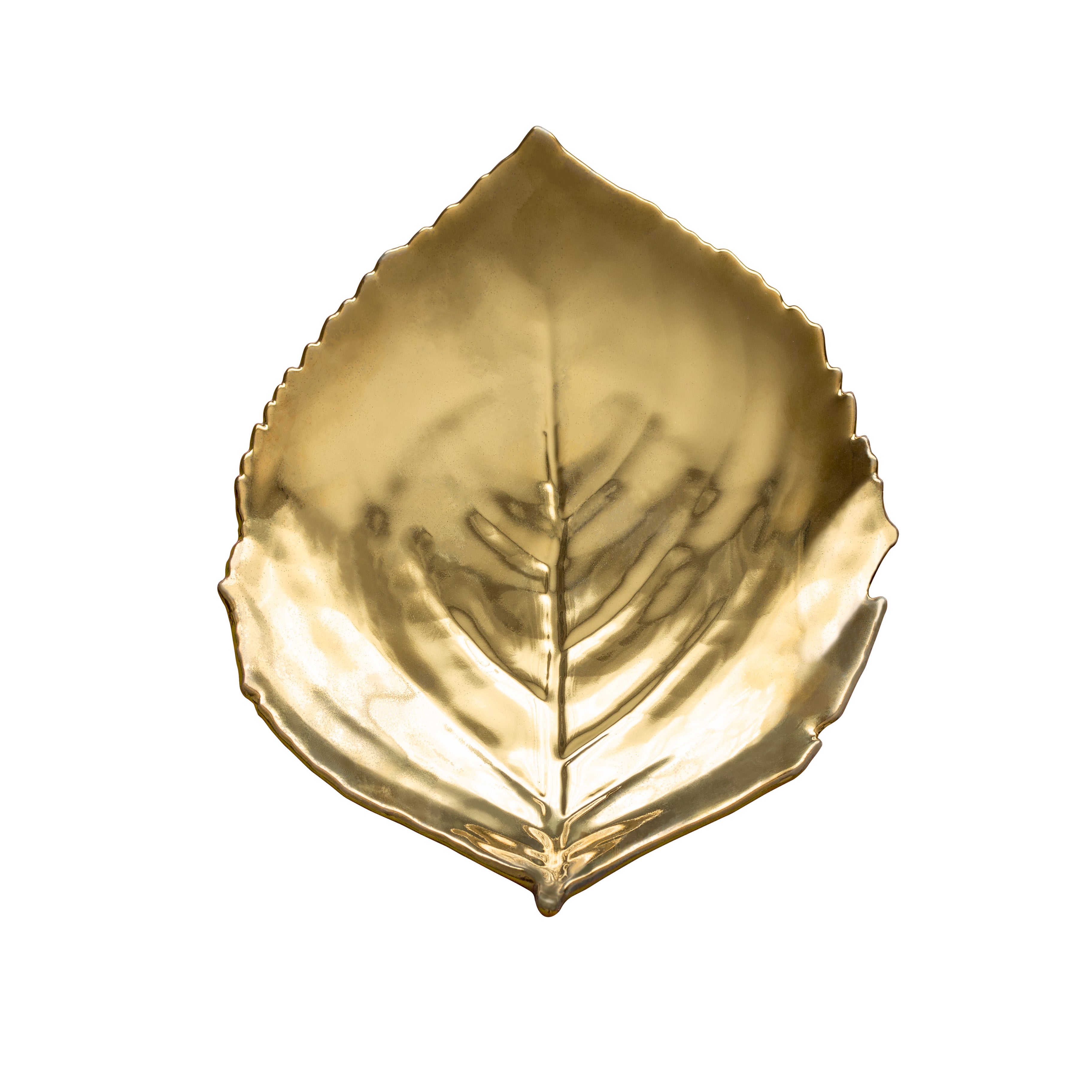 costa-nova-riviera-teller-blatt-hortensie-gold-feinsteinzeug image 1