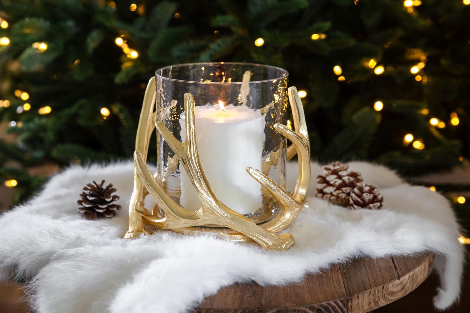edzard-kingston-windlicht-gold-h-15-cm-geweih-offen image 3