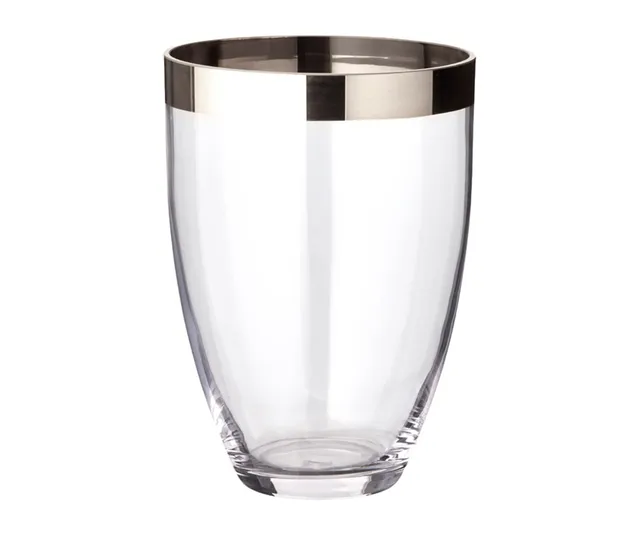 edzard-charlotte-vase-kristallglas-20-cm-platinrand image 1