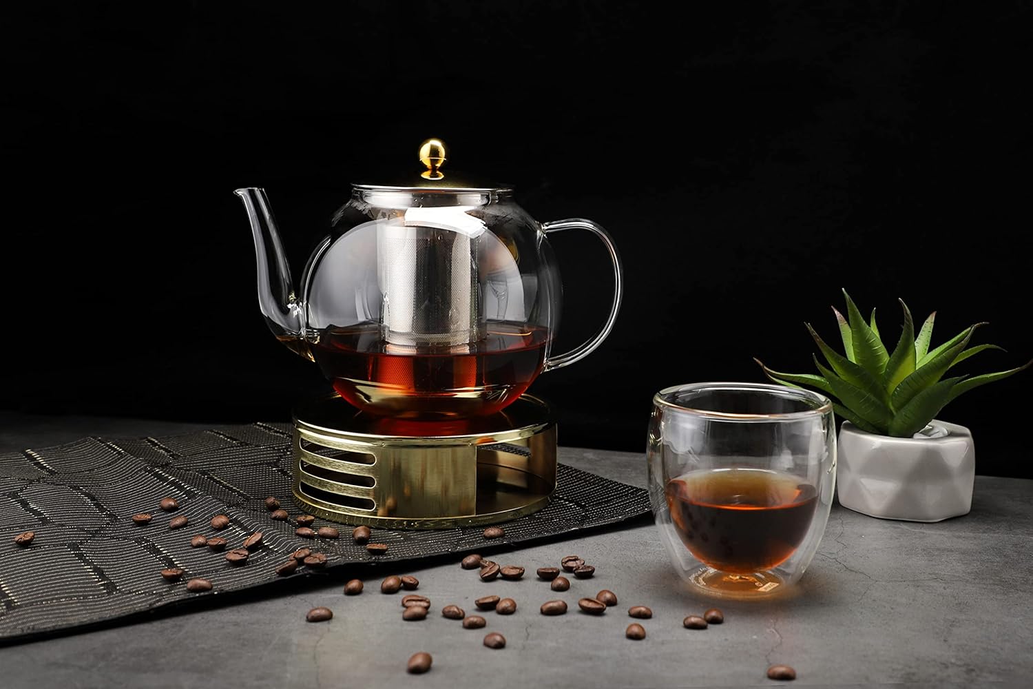 echtwerk-kaffee-teewelt-teekanne-glas-silber-mit-sieb image 8