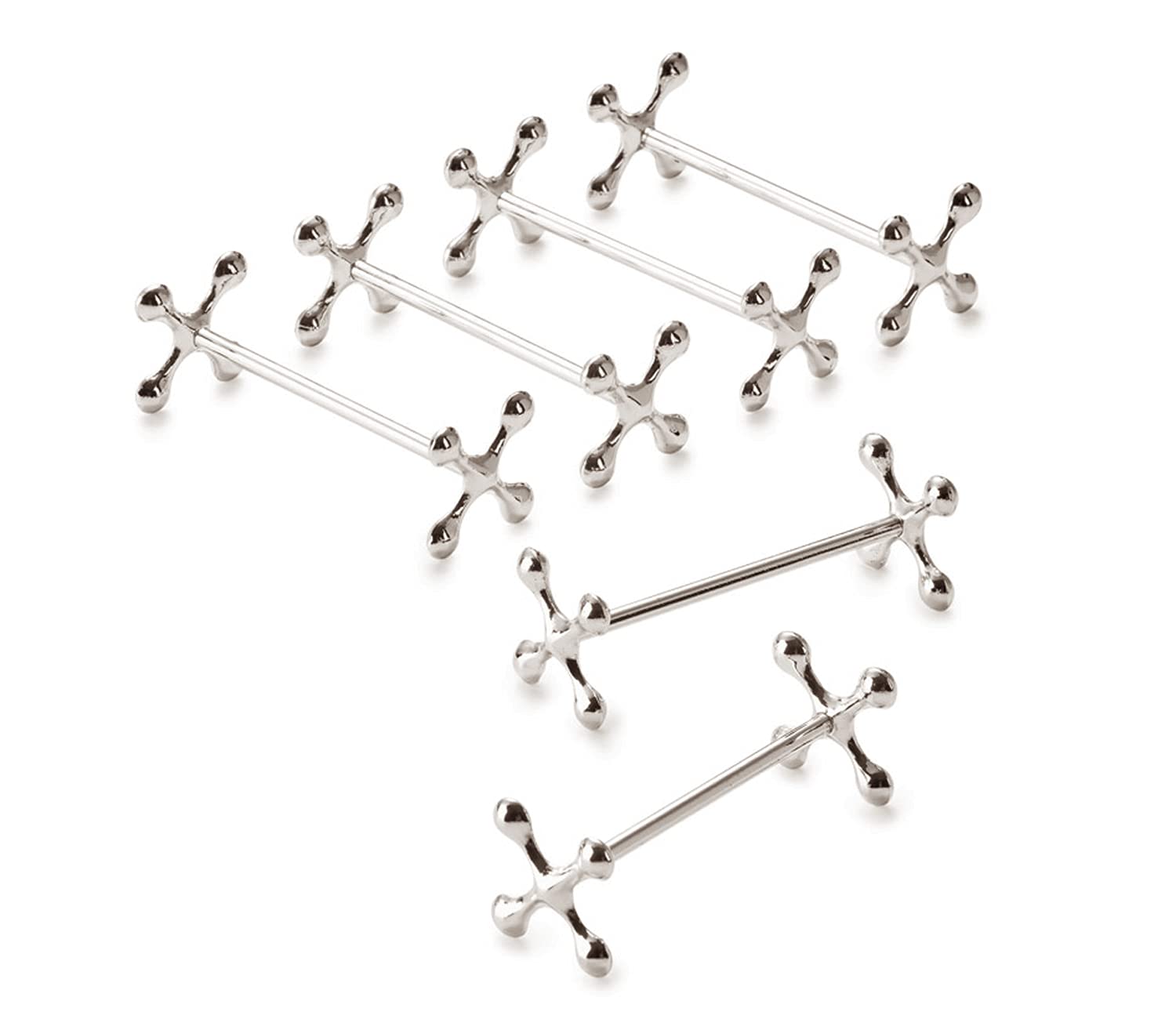 edzard-madrid-messerbank-kreuz-6er-set-versilbert-7-cm image 2