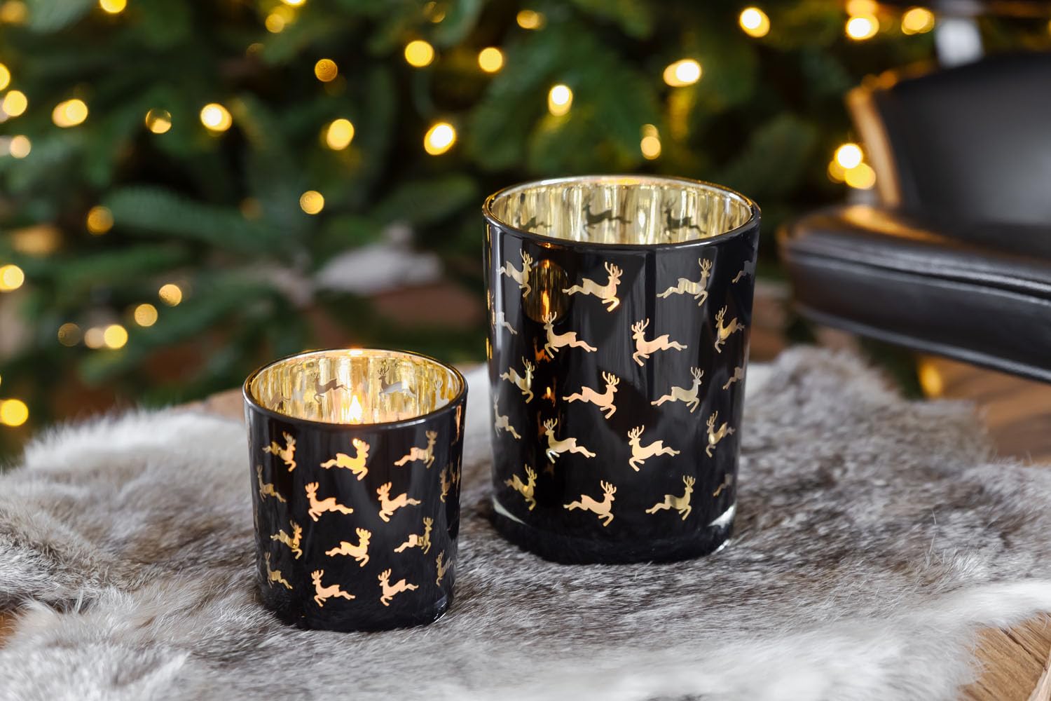 edzard-luna-teelichtglas-2er-set-schwarz-hirsch-8-13-cm image 3