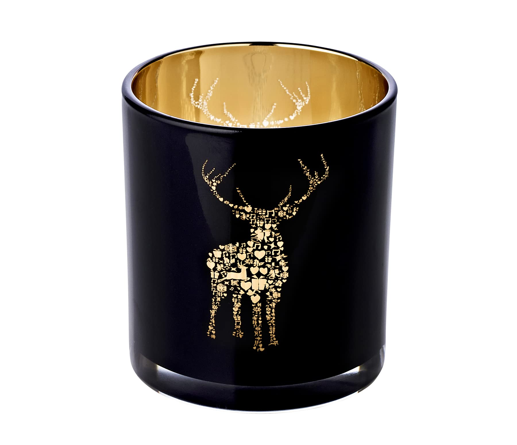 edzard-fancy-teelichtglas-2er-set-schwarz-hirsch-8-cm image 2