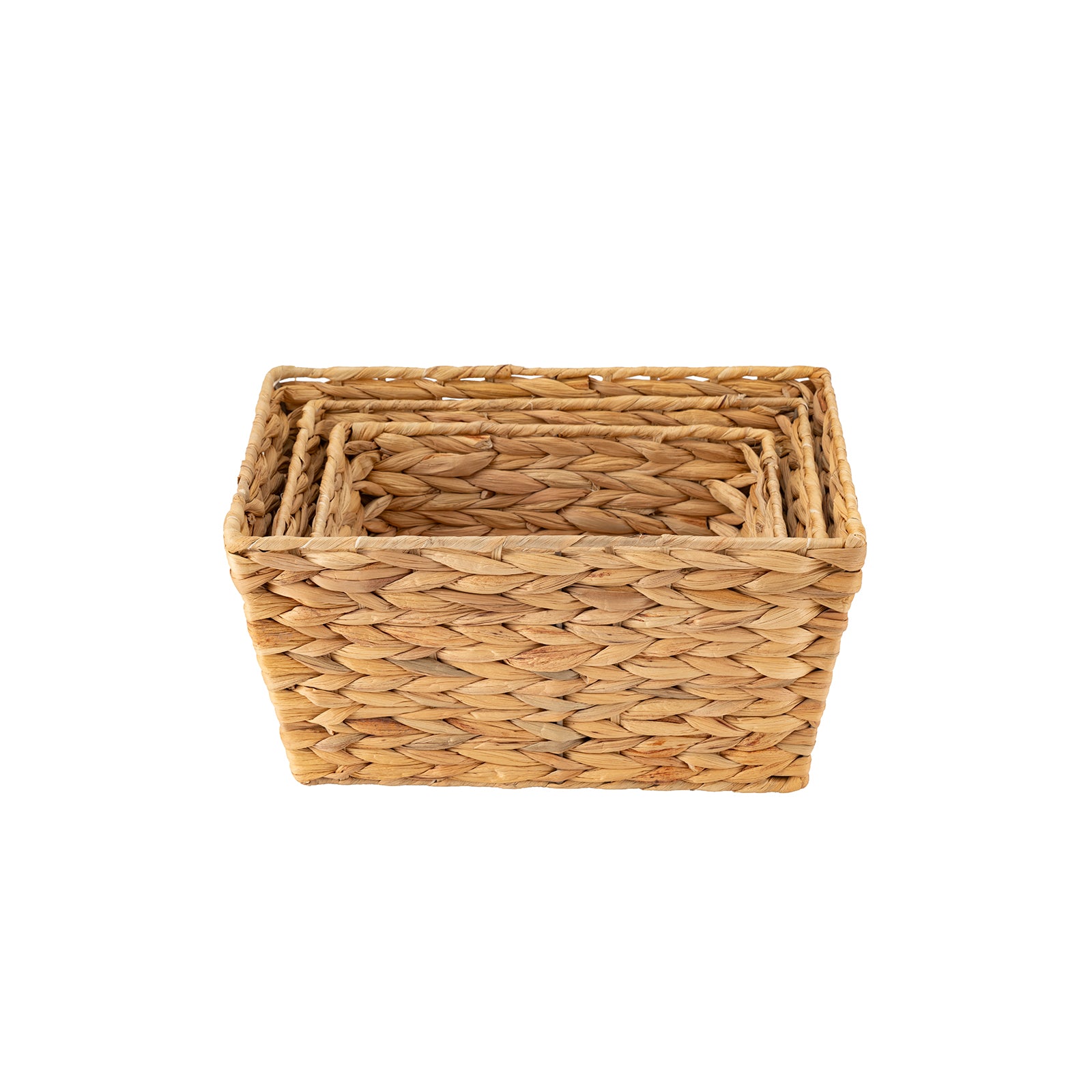 echtwerk-aufbewahrungskorb-wasserhyazinthe-3er-set-geflochten image 1