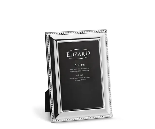edzard-perla-bilderrahmen-10x15-cm-versilbert-perlenrand image 1