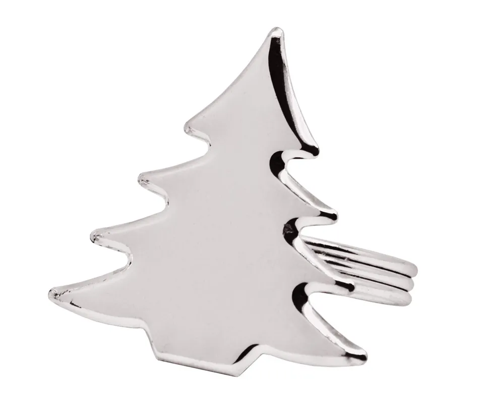 edzard-madrid-serviettenring-tannenbaum-4er-set-silber image 1