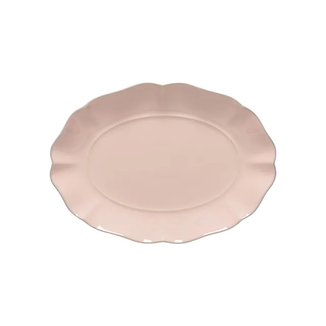 costa-nova-rosa-servierplatte-oval-ros-steinzeug-gl-nzend image 1