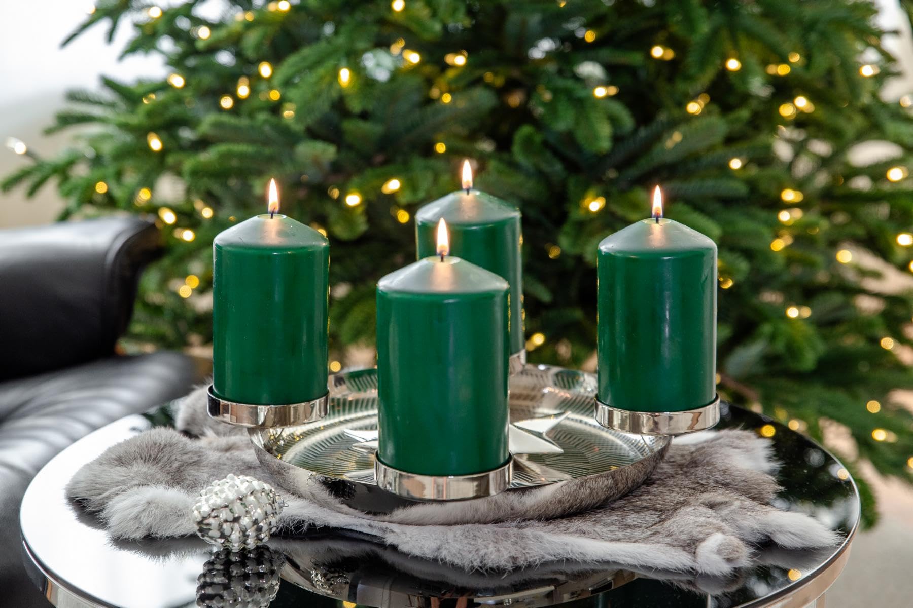 edzard-kaya-adventskranz-36-cm-edelstahl-silber-kerzenkranz image 6