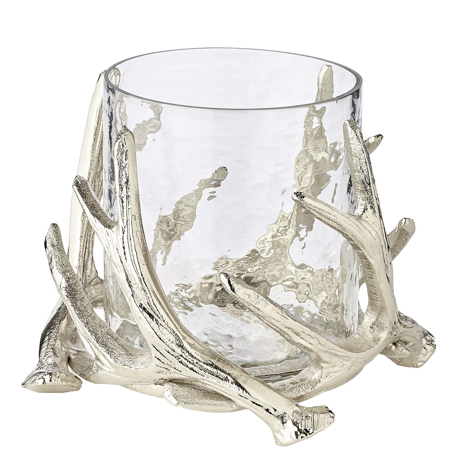edzard-kingston-windlicht-geweih-glas-h-15-cm-17-cm-vernickelt image 2