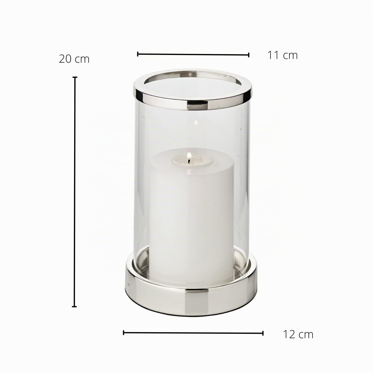 edzard-sanremo-windlicht-versilbert-h-20-cm image 7