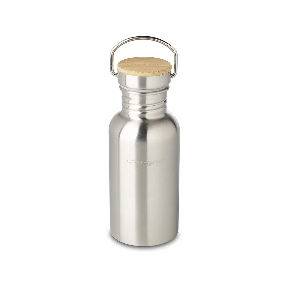 echtwerk-wine-dining-trinkflasche-edelstahl-750-ml-bambus image 1