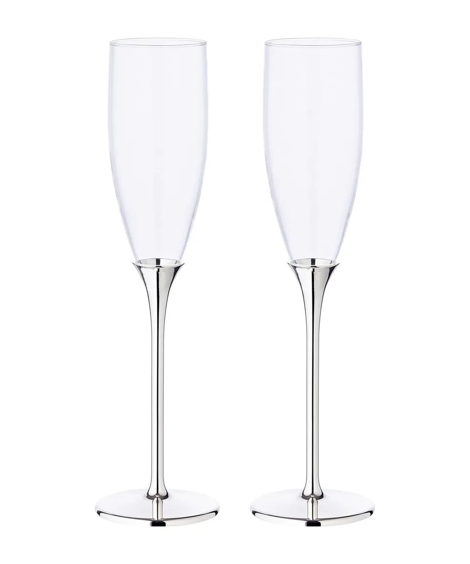 edzard-mido-victoria-sektkelche-2er-set-27-cm-versilbert image 1