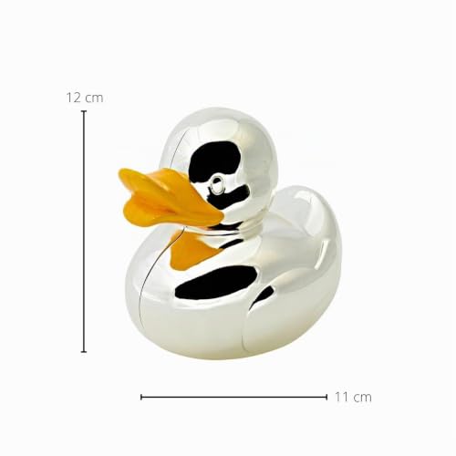 edzard-bert-spardose-ente-h-11-cm-versilbert-anlaufgesch-tzt image 6