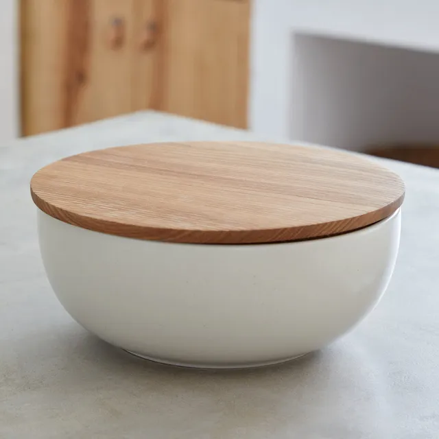 costa-nova-pacifica-salatsch-ssel-vanilla-deckel-eiche-steinzeug image 1